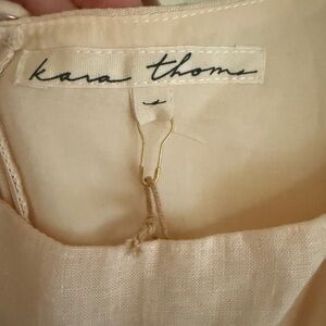Kara Thoms Cream/blush dress